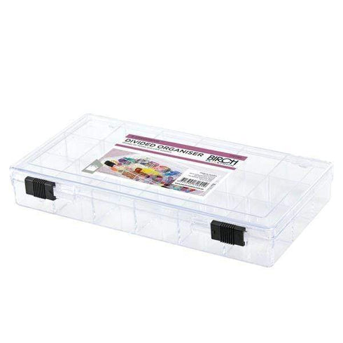 AussieSuperStore Art & Craft Essentials Storage Box Divided Organiser Storage Box Divided Organiser | Plastic Storage Container or Box 170050